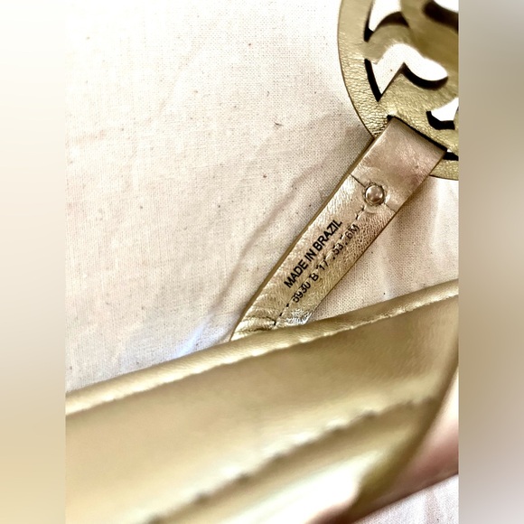 TORY BURCH Metallic Miller Sandal Spark Gold Sz 6 *New without box* - Picture 8 of 10